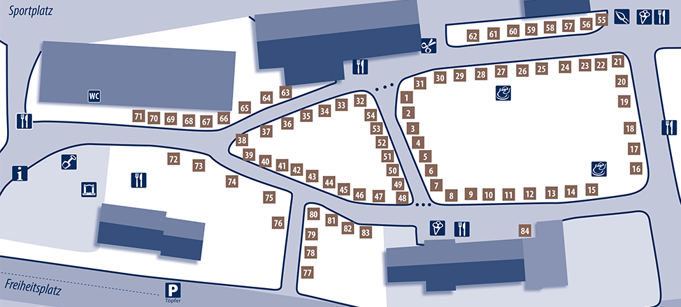 Lageplan Töpfermarkt